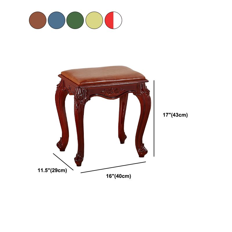 Pouf resistente a la sola resistencia de moho de moho de cuero de cuero de cuero de PU de mediados de siglo