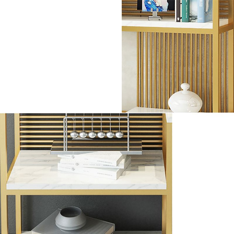 11.81 "W Glam Bibliothèque de l'étagère de finition antique etagere étagère en métal