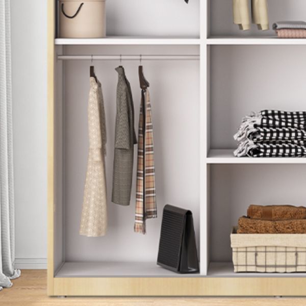 Armadio moderno del guardaroba autoportante Armale in metallo con ripiani e binario