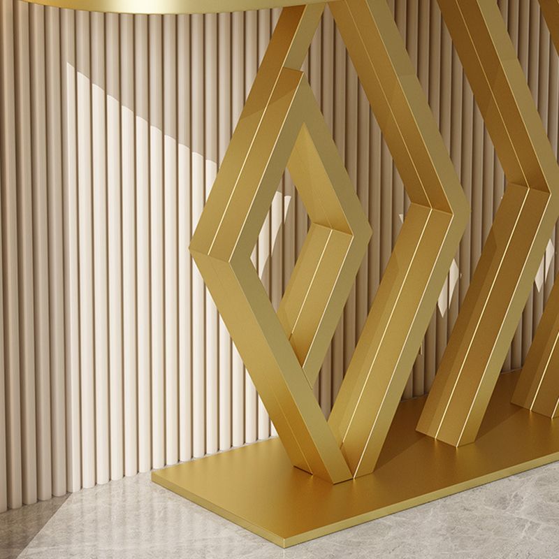 Tavolo da console mezza luna glam resistente al tavolo divano console per esterni