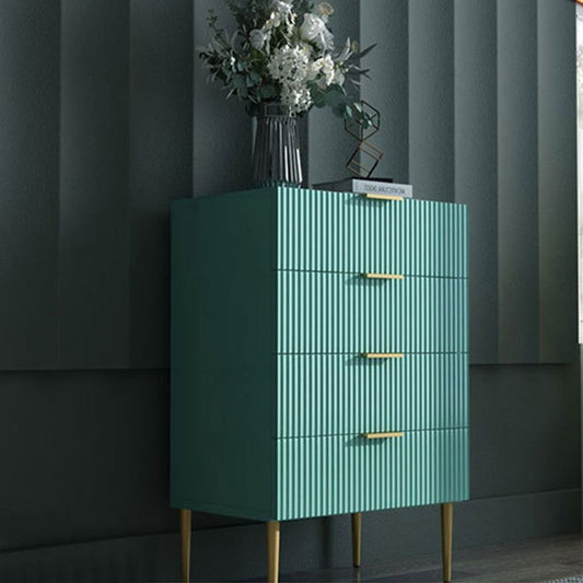 16 " D Storage Chest Dresser Modern Style Storage Chest in White and Green