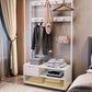 Wooden Wardrobe Armoire Modern Bedroom Armoire with Storage Shelves
