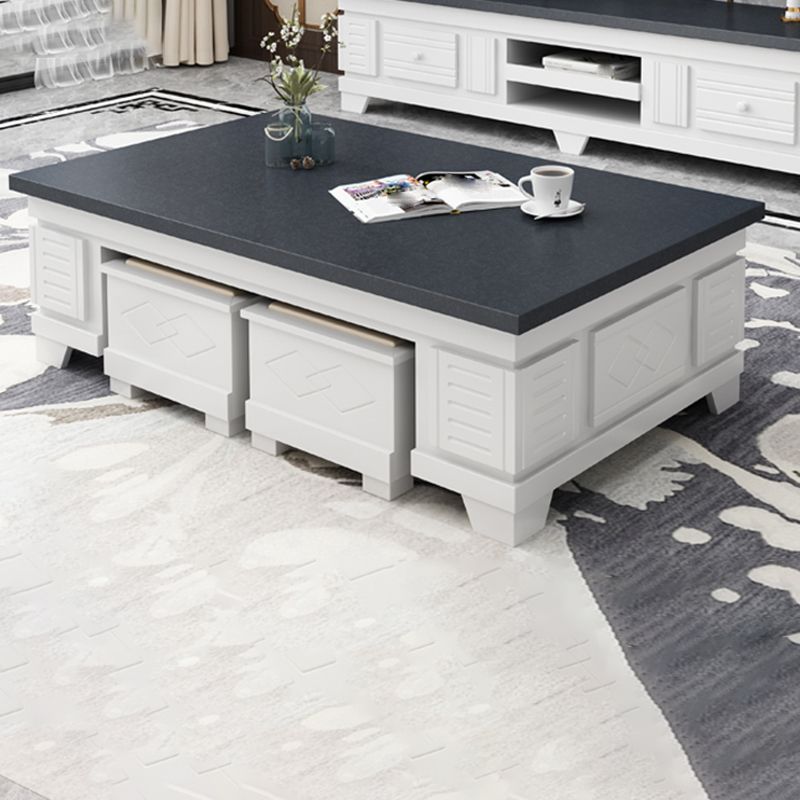 Modern Wood Coffee or End Table with Storage Cocktail Table Rectangular in Black Clearhalo 'Coffee & Accent Tables' 'Coffee Tables' 'coffee_tables' 'furn' 'furn_coffee_tables' 'Furniture' 'Living Room Furniture' 1200x1200_ef5d1a77-5b92-4af4-921e-70191c524ba3