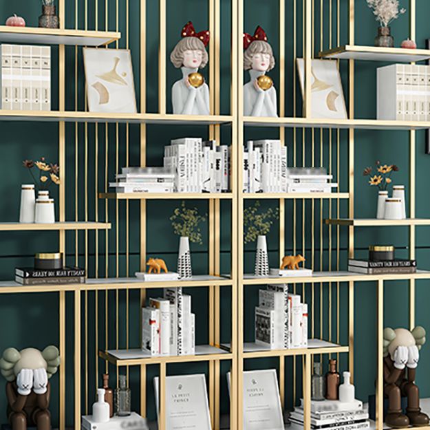 Industrial Open Etagere Bookshelf Iron Frame Manufactured Wood Shelf Bookshelf Clearhalo 'Bookcases' 'furn' 'furn_bookcases' 'Furniture' 'furniture_bookcases' 'kitchen' 'kitchen_bookcases' 'Living Room Furniture' 'Office Furniture' 1200x1200_ef5d408d-3b5a-484c-a2d1-11ac2a9e6d3a