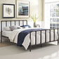 Industrial Style Bed Frame Iron Slat Bed with Headboard and Footboard Clearhalo 'Bedroom Furniture' 'Beds' 'furn' 'furn_beds' 'Furniture' 1200x1200_ef6117a7-597c-4cc8-9665-f740c03fac5a