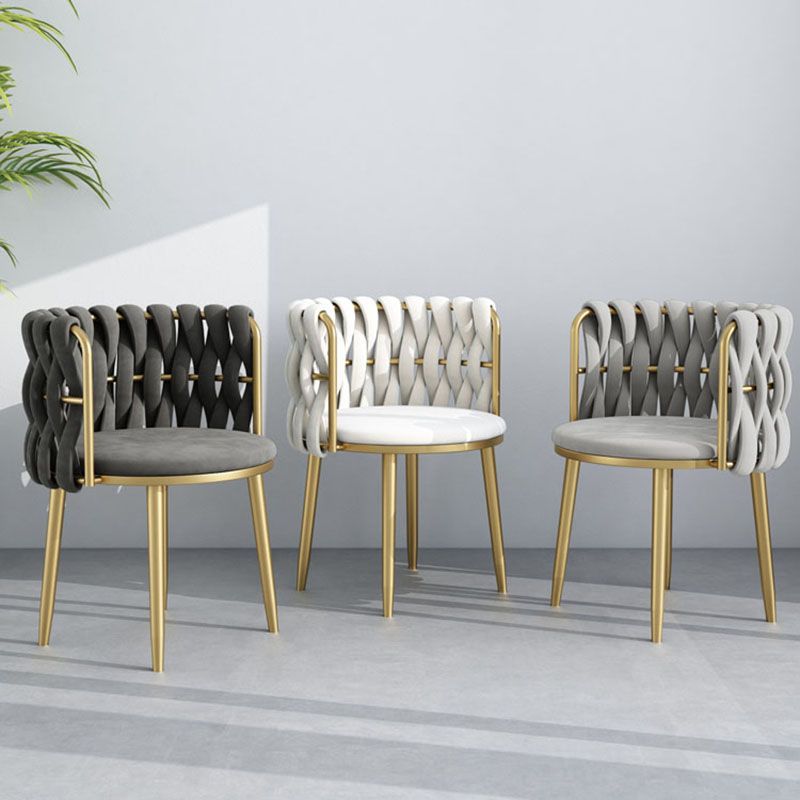 Nordic Metal Dining Room Chairs Velvet Armless Dining Chairs for Restaurant Clearhalo ' kitchen&dining_furn' 'Dining Chairs' 'Dining Tables & Seating' 'dining_chair' 'furn' 'furn_dining_chair' 'Furniture' 'furniture_dining_chair' 'Kitchen & Dining Furniture' 'kitchen' 1200x1200_ef62668b-b866-4fad-8261-185967735fe9