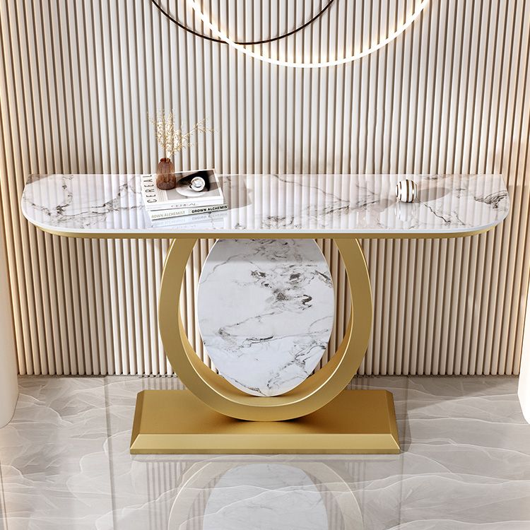 Tavolino console di accento console contemporanea mezza luna