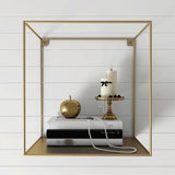 Glam Open Shelf Bookcase Floating Metal Book Shelf for Living Room Clearhalo 'Bookcases' 'furn' 'furn_bookcases' 'Furniture' 'Office Furniture' 1200x1200_ef641471-7882-4745-8b3d-696fea61df16