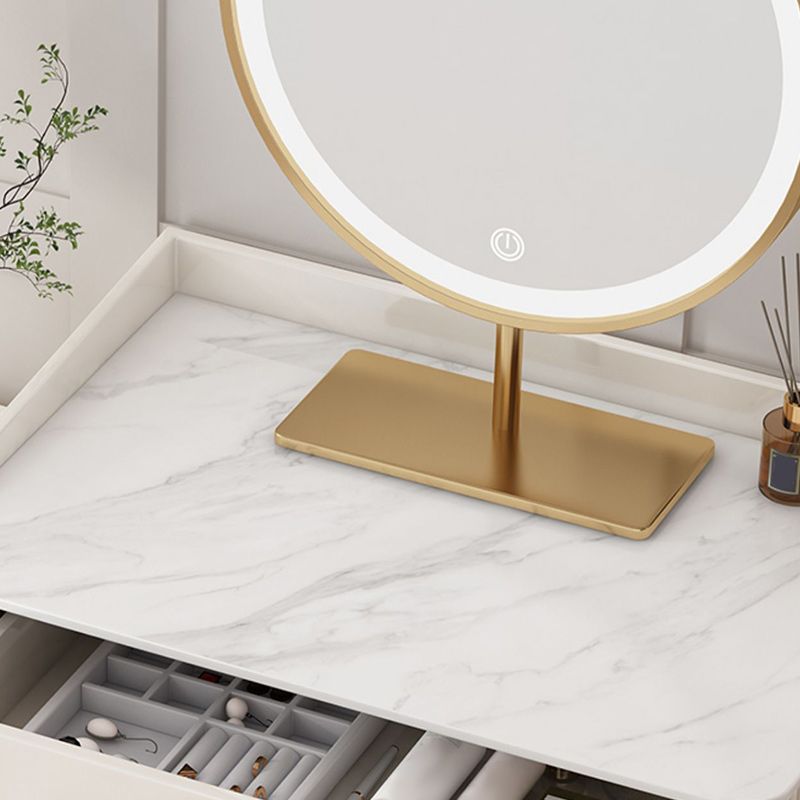 Contemporary Bedroom Storage Box Bright White Straight Feet Vanity Desk Clearhalo 'Bedroom Furniture' 'furn' 'furn_makeup_vanities' 'Furniture' 'Makeup Vanities' 'makeup_vanities' 1200x1200_ef64ce9e-105d-4e3a-be58-3f2d0fc747ab