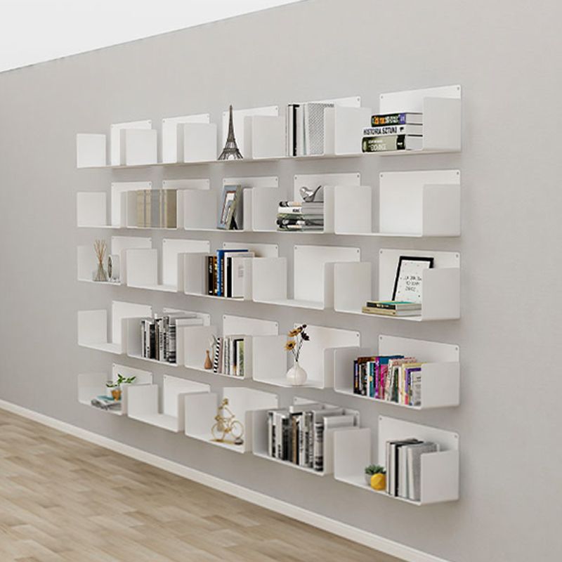 Iron Horizontal Wall Unit Bookshelf Contemporary Bookshelf for Home Clearhalo 'Bookcases' 'furn' 'furn_bookcases' 'Furniture' 'furniture_bookcases' 'kitchen' 'kitchen_bookcases' 'Living Room Furniture' 'Office Furniture' 1200x1200_ef650d87-9e82-4fbb-9708-bd8ad3a3baf7