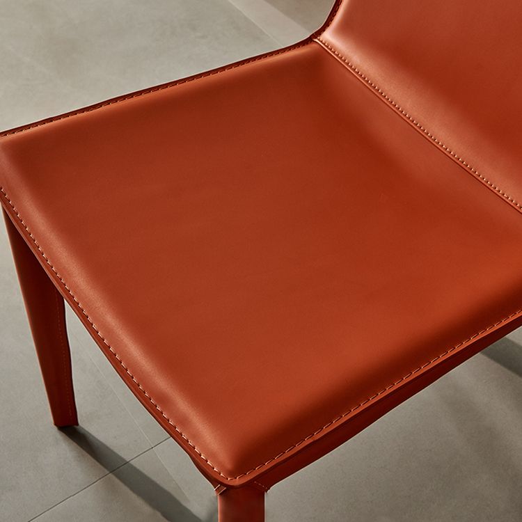 Contemporary Style Dining Chairs Armless Side Chairs with Metal Legs Clearhalo 'Dining Chairs' 'Dining Tables & Seating' 'dining_chair' 'furn' 'furn_dining_chair' 'Furniture' 'Kitchen & Dining Furniture' 1200x1200_ef6622c0-fed2-46f7-8901-af06bb7f3d8e