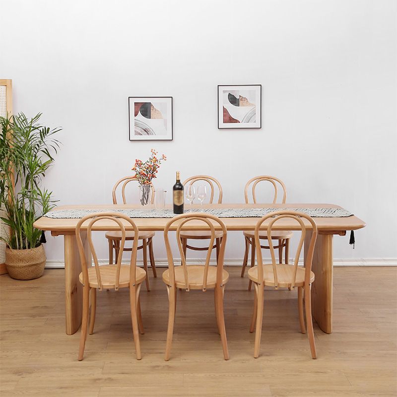 Modern Solid Wood Dining Table Set 1/2/5/7 Pieces Dining Set for Home Use Clearhalo 'Dining Room Sets' 'Dining Tables & Seating' 'dining_room_set' 'furn' 'furn_dining_room_set' 'Furniture' 'furniture_dining_room_set' 'Kitchen & Dining Furniture' 1200x1200_ef672a94-d1ee-4039-a272-1e73ab7749b1