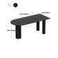 Stone Contemporary Free Form Dinner Table Matte Finish Table for Home Clearhalo 'Dining Tables & Seating' 'Dining Tables' 'dining_table' 'furn' 'furn_dining_table' 'Furniture' 'furniture_dining_table' 'Kitchen & Dining Furniture' 'kitchen' 'kitchen_dining_table' 1200x1200_ef6a6b71-025b-4d0d-a98c-51f5613880ea