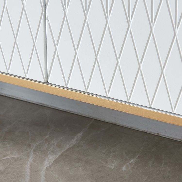 Sideboard in stile glam sideboard in marmo artificiale con mobile