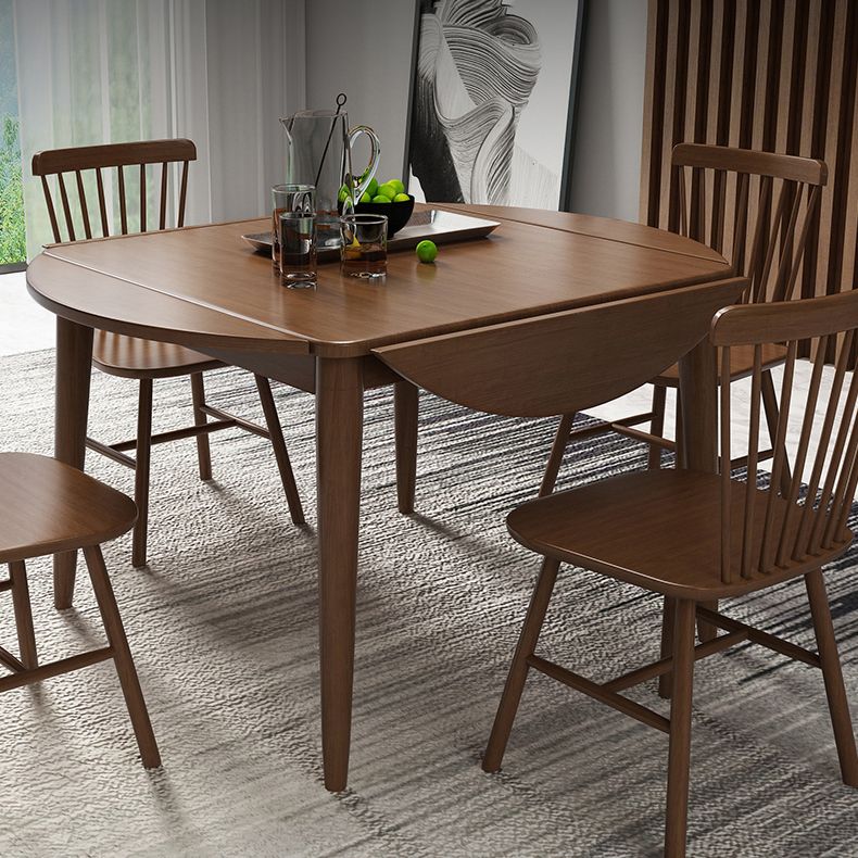 Extendable Round Dining Table Modern Adjustable Square Wooden Table with 4 Legs Clearhalo ' dining_table' 'Dining Tables & Seating' 'Dining Tables' 'furn' 'furn_dining_table' 'Furniture' 'furniture_dining_table' 'Kitchen & Dining Furniture' 'kitchen&dining_furn' 'kitchen' 'kitchen_dining_table' 1200x1200_ef6c865e-899e-41bf-a663-41cb4f24eb79