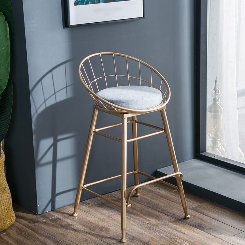 Nordic Style Bucket Counter Stools for Home Upholstered Bar Stools Clearhalo 'Bar Furniture' 'Bar Stools' 'bar_stools' 'furn' 'furn_bar_stools' 'Furniture' 'furniture_bar_stools' 'Kitchen & Dining Furniture' 1200x1200_ef6d4e5f-a06a-4520-a4e7-82d0bbe06816