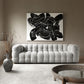 Contemporary Wooden Standard  Sofa Tuxedo Arm Tight Back Sofa