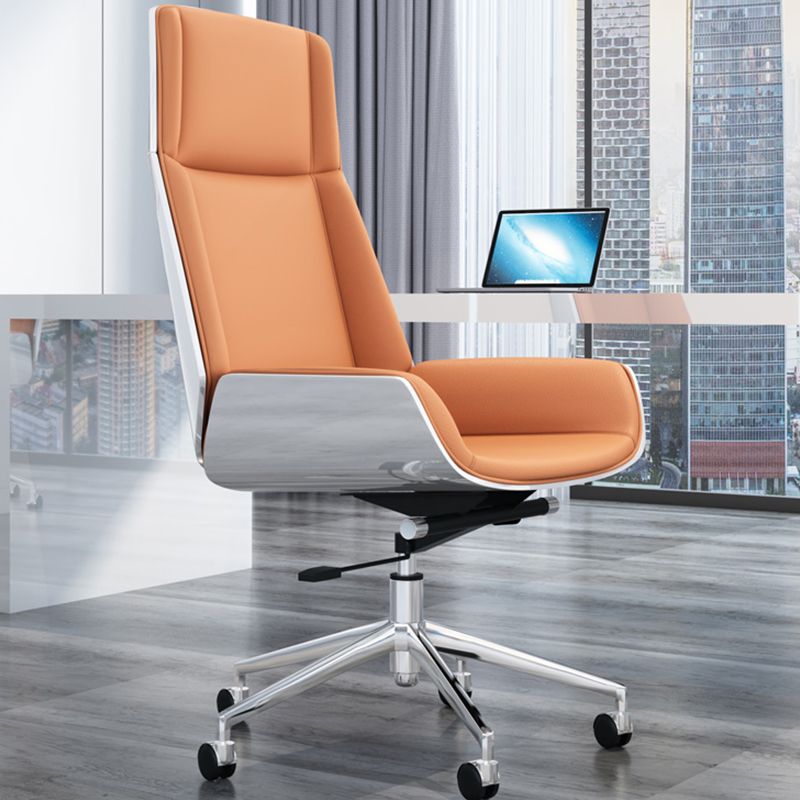 Metal Frame Modern Office Chair Executive Ergonomic Desk Chair Clearhalo 'furn' 'furn_office_chair' 'Furniture' 'furniture_office_chair' 'Office Chairs' 'Office Furniture' 'office_chair' 1200x1200_ef730a09-f753-4303-bce2-7ae04f91a173