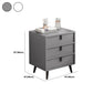 Modern Drawers Included Bedside Cabinet Manufactured Wood Nightstand for Bedroom