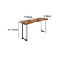 Brown Modern Style Bar Table Solid Wood and Iron Coffee Shop Bar Table Clearhalo 'Bar Furniture' 'Bar Tables' 'bar_tables' 'furn' 'furn_bar_tables' 'Furniture' 'furniture_bar_tables' 'Kitchen & Dining Furniture' 1200x1200_ef74f850-732b-44ef-8852-9770e9959ee2