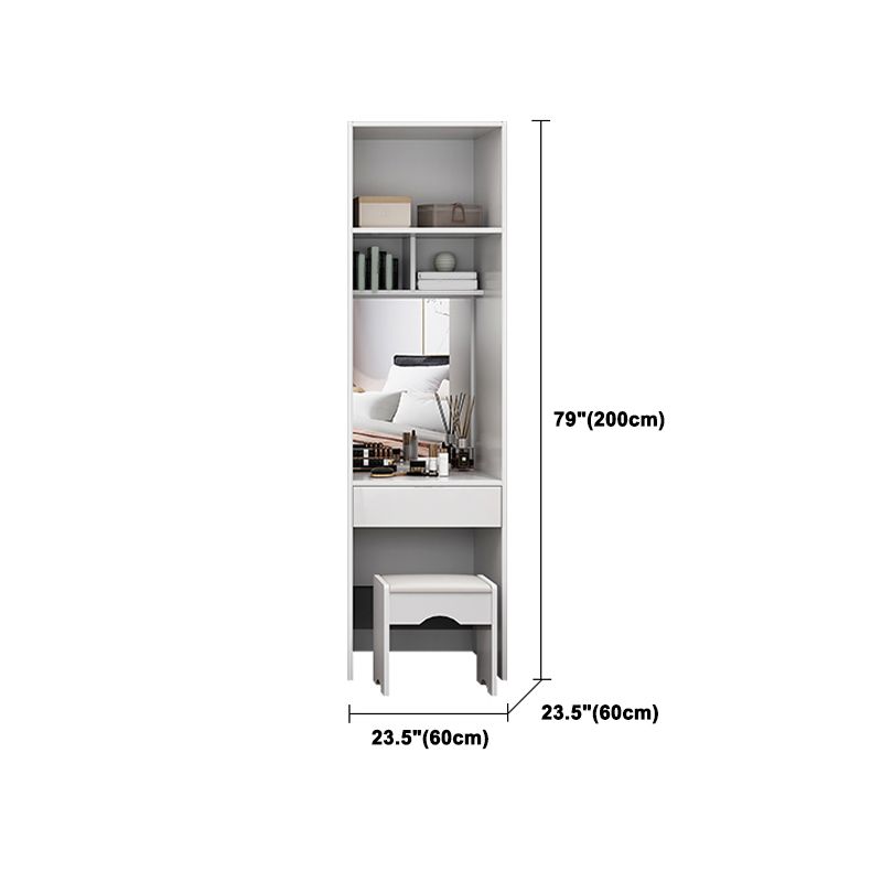 Engineered houten witte garderobe kast moderne garderobe kast