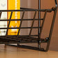 10.43 "W Bookshelf Bookcase de estilo moderno para la oficina de la sala de estudio con ruedas