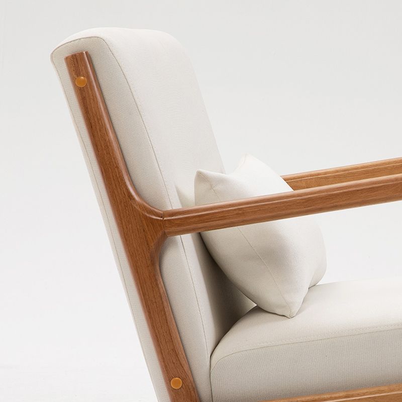 31"L x 29.5"W x 14"H Arm Chair Solid Wood Upholstered Accent Chair in Gray/ Blue/ Beige Clearhalo 'Accent Chairs' 'accent_chairs' 'Chairs & Seating' 'furn' 'furn_accent_chairs' 'Furniture' 'Living Room Furniture' 1200x1200_ef7938aa-d70a-46fb-9947-c5aeb923a00a