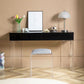 Contemporary Acrylic Vanity Desk 2-Drawer Vanity Dressing Table