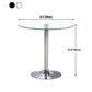 Glass Top Dining Table Modern Round Dining Table with Pedestal Base Clearhalo ' dining_table' 'Dining Tables & Seating' 'Dining Tables' 'Furniture' 'furniture_dining_table' 'Kitchen & Dining Furniture' 'kitchen&dining_furn' 'kitchen' 'kitchen_dining_table' 1200x1200_ef7d4508-95d9-4cd4-af0a-db220623e7e7