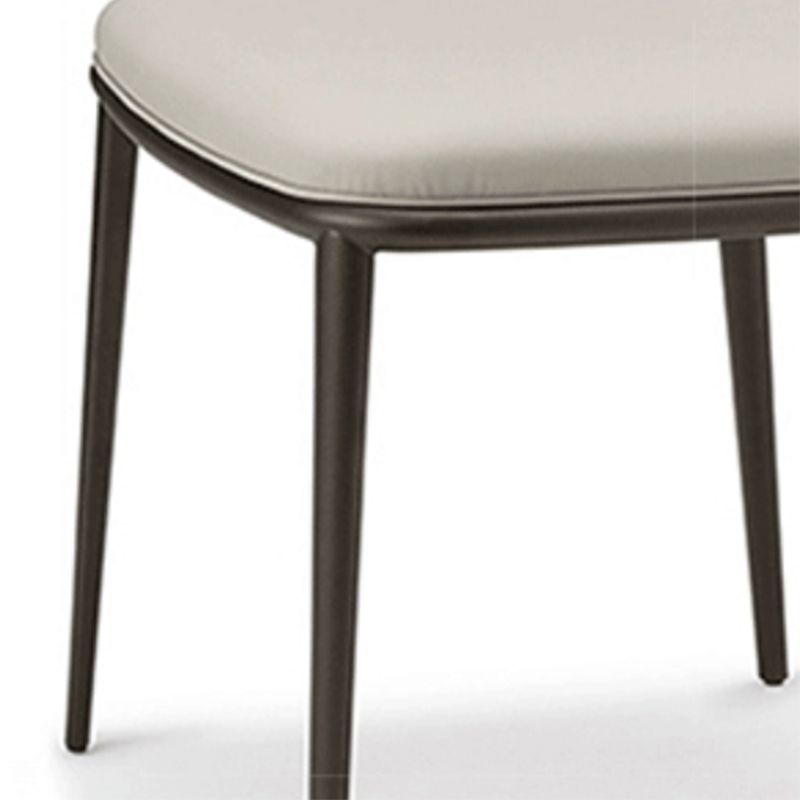 Moderne eetkamerstoelen armloze eetkamerstoelen met metalen benen voor keuken