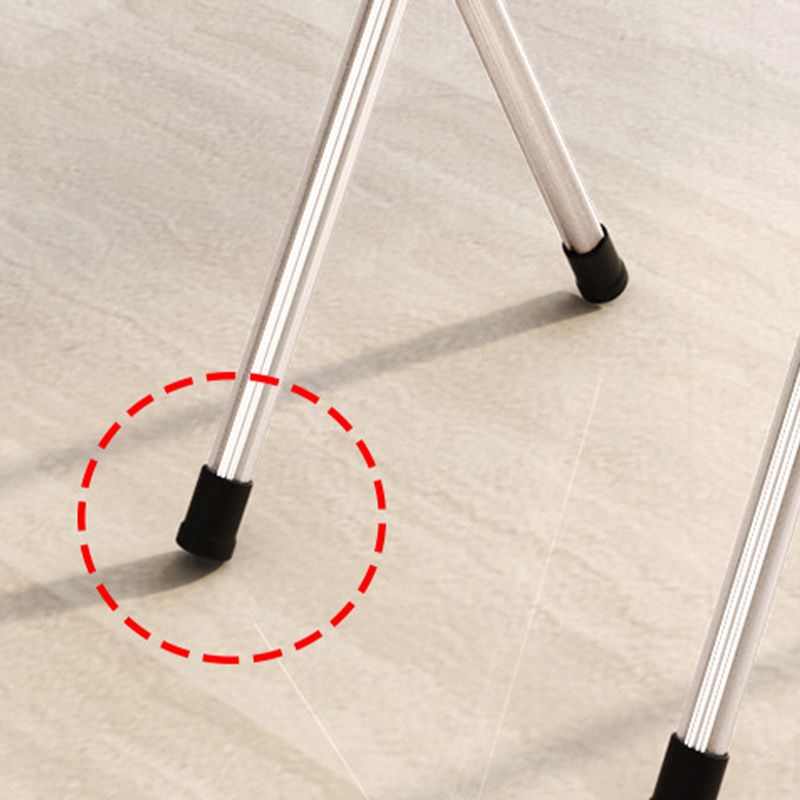 Tavolo in metallo e legno 31,5 "L tavolo da pranzo rettangolare in stile moderno di metà secolo