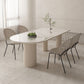 Slate and Metal Table Modern Minimalist Home White Dining Table