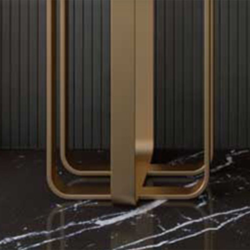 Rectangle Console Accent Table with Scratch Resistant Stone for Hall