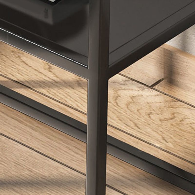 17,71 "tavolo da notte alto 2-scaffali in metallo cabidiere industriale