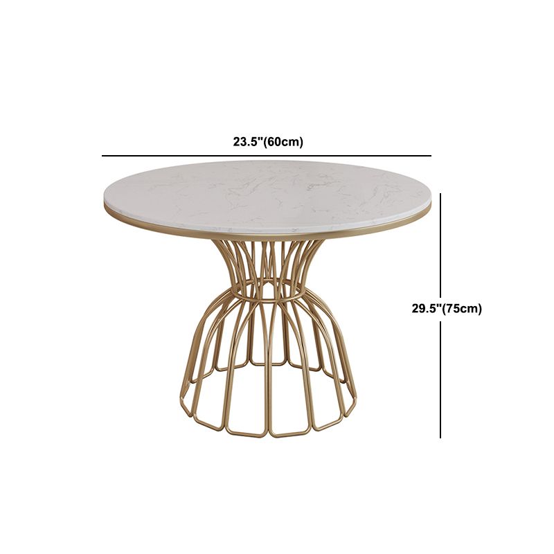 Juego de comedor nórdico de 1/5 piezas, mesa de comedor redonda de piedra para comedor