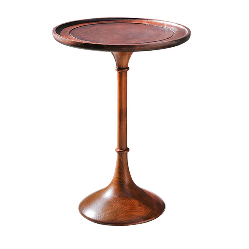 Tableau latérale rustique en bois rond en bois 25,5 "/27,5" Table de l'extrémité du piédestal de haut