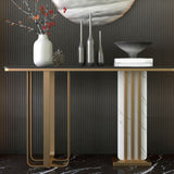 Contemporary Console Accent Table Antique Finish Sofa Console Table Clearhalo 'Console Tables' 'console_tables' 'Entry & Mudroom Furniture' 'furn' 'furn_console_tables' 'Furniture' 1200x1200_ef872a61-10df-4477-b51c-3b62d8f013ac