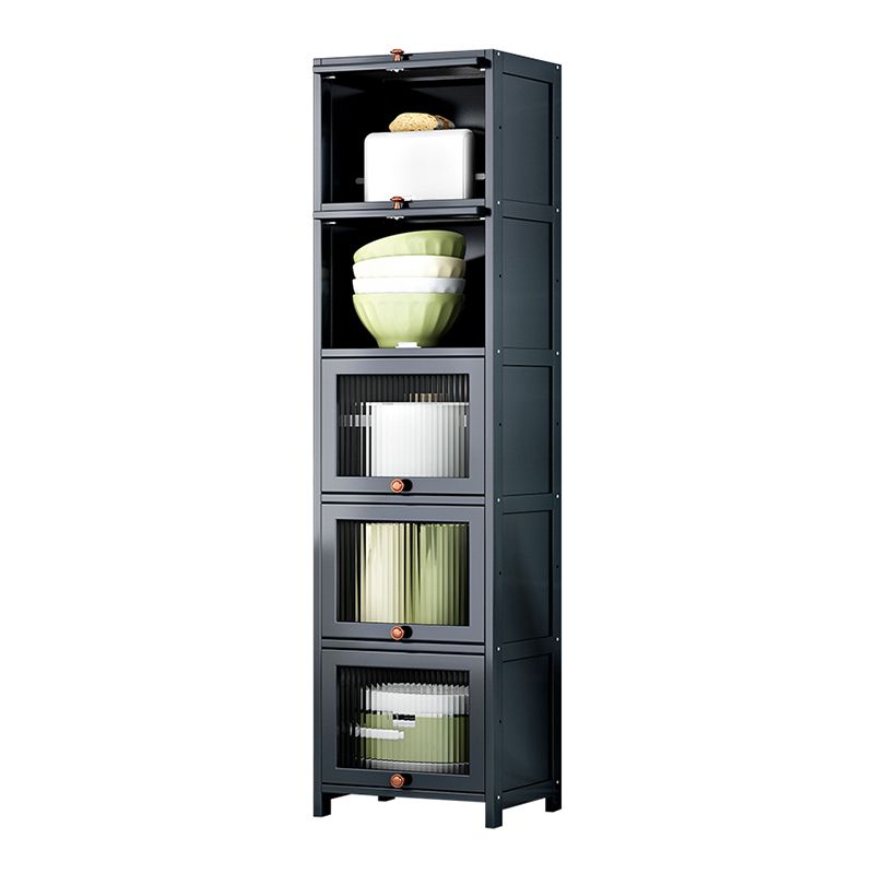 現代のサイドボードキャビネットダイニングルーム用のドア付き竹サイドボードテーブル