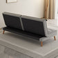 31" Wide Glam Futon Sofa Bed Cushion Back Folding Futon Sleeper Sofa
