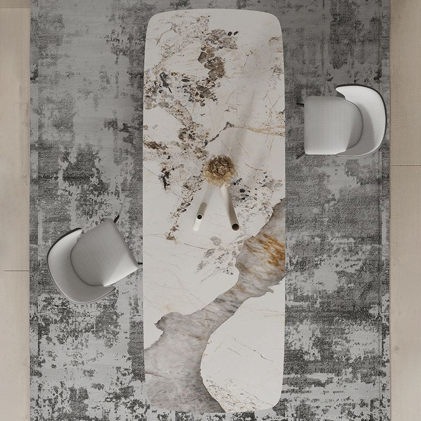 Sintered Stone Top Dining Table Rectangle Table with Metal Black Pedestal Base Clearhalo ' dining_table' 'Dining Tables & Seating' 'Dining Tables' 'furn' 'furn_dining_table' 'Furniture' 'furniture_dining_table' 'Kitchen & Dining Furniture' 'kitchen&dining_furn' 'kitchen' 'kitchen_dining_table' 1200x1200_ef88c75c-ecd8-480e-a7c8-4afa6f9881fc