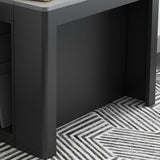 Contemporary Style Drop Leaf Dining Table Rectangle Table for Dining Room Clearhalo ' dining_table' 'Dining Tables & Seating' 'Dining Tables' 'furn' 'furn_dining_table' 'Furniture' 'furniture_dining_table' 'Kitchen & Dining Furniture' 'kitchen&dining_furn' 'kitchen' 'kitchen_dining_table' 1200x1200_ef8955b6-a892-4b9a-8f0c-d83b25ebd10a