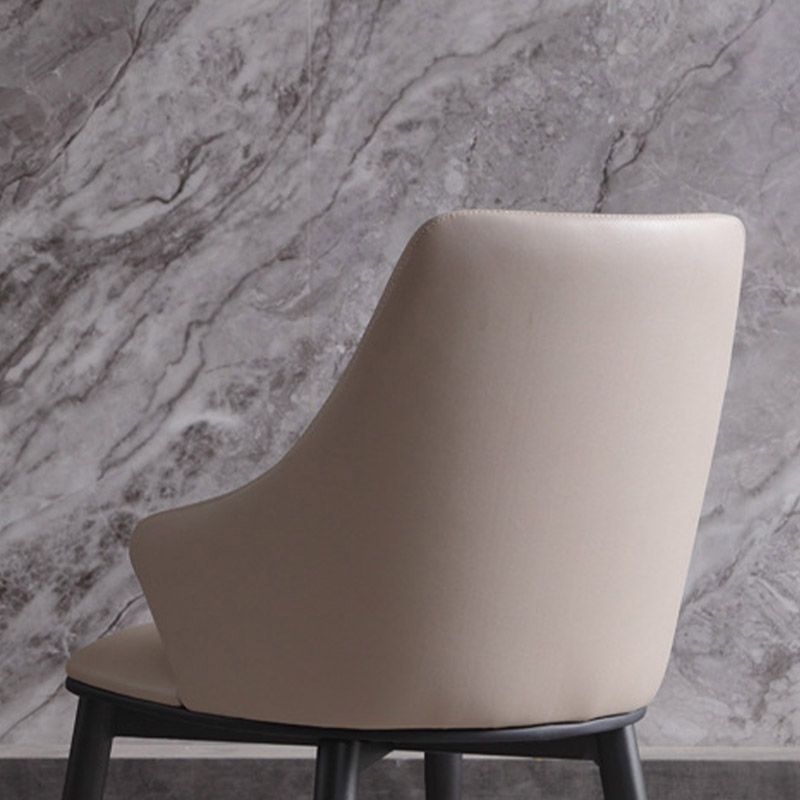 Industrial Style Arm Chair Metal Solid Back Dining Room Chair for Home Clearhalo 'Dining Chairs' 'Dining Tables & Seating' 'dining_chair' 'furn' 'furn_dining_chair' 'Furniture' 'Kitchen & Dining Furniture' 1200x1200_ef89f6cb-7111-4d37-9698-36a8799c1a73