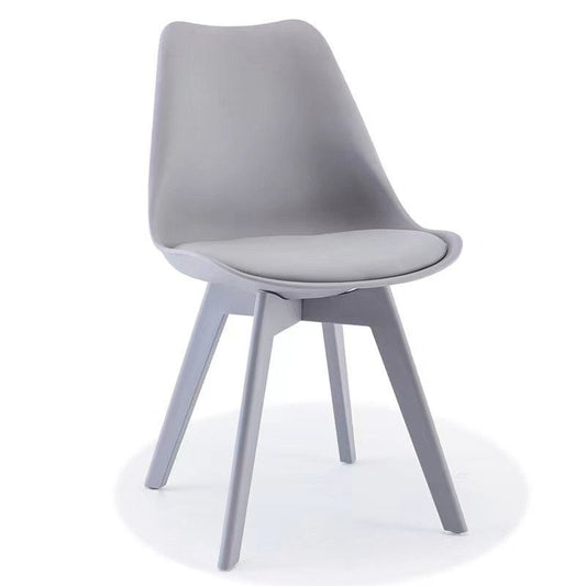 Minimalist Style Plastic Dining Armless Chair Upholstered Solid Back Chairs for Home Clearhalo ' kitchen&dining_furn' 'Dining Chairs' 'Dining Tables & Seating' 'dining_chair' 'Furniture' 'furniture_dining_chair' 'Kitchen & Dining Furniture' 'kitchen' 1200x1200_ef8b0709-c601-4b4d-ad4b-88704fbbb90a