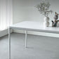 Modern White Kitchen Dining Table Sintered Stone Rectangle Shape Dining Table with 4 Legs Base Clearhalo ' dining_table' 'Dining Tables & Seating' 'Dining Tables' 'Furniture' 'furniture_dining_table' 'Kitchen & Dining Furniture' 'kitchen&dining_furn' 'kitchen' 'kitchen_dining_table' 1200x1200_ef8b0f3b-655c-4054-adb4-28e397103f19