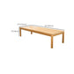 Contemporary Writing Desk Parsons Solid Wood Natural Office Desk