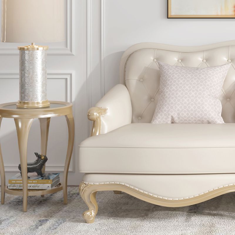 Traditional Genuine Leather Sectional Tufted Back Sloped Arm Sectional Clearhalo 'furn' 'furn_sectionals' 'Furniture' 'Living Room Furniture' 'Sectionals' 1200x1200_ef8ba532-57ee-4511-8153-53dcbcb6c46b