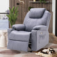 Metal Frame Home Theater Recliner Swivel Rocker Sedia con deposito