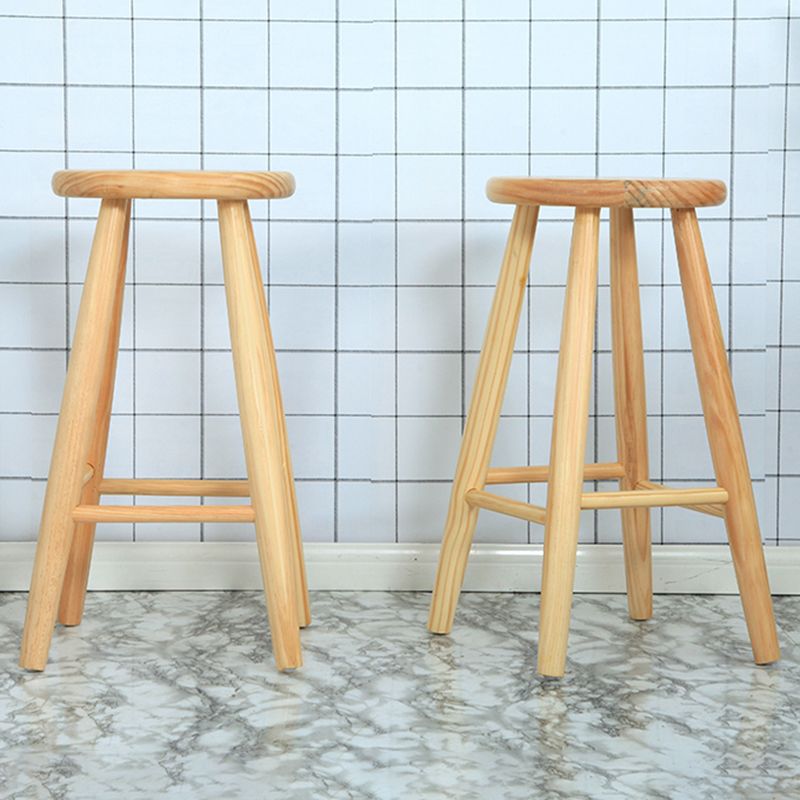 Industrial Solid Wood Bar Stool Backless Counter Stool for Bristol Clearhalo 'Bar Furniture' 'Bar Stools' 'bar_stools' 'furn' 'furn_bar_stools' 'Furniture' 'Kitchen & Dining Furniture' 1200x1200_ef8d2bf8-8cb0-45d6-a7ba-d715b0de121f