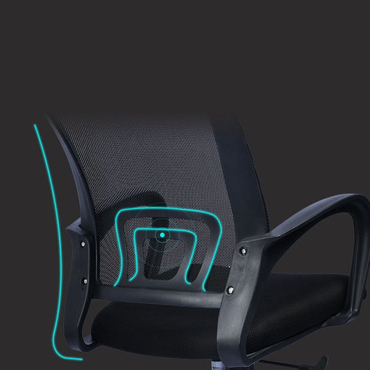 Silla de oficina contemporánea de soporte lumbar malla silla de escritorio de la parte delantera