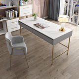 Marble Rectangular Office Desk Glam Solid Wood Writing Desk for Home Clearhalo 'furn' 'furn_office_desk' 'Furniture' 'Office Desks' 'Office Furniture' 'office_desk' 1200x1200_ef8e1d8b-e8c8-4d22-93d8-96a60fb9c1f9